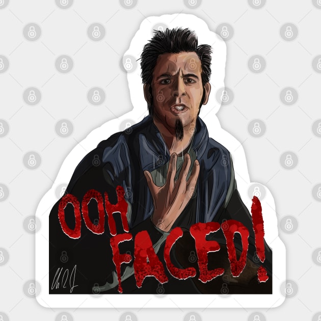 Cabin Fever: OOH FACED! Sticker by 51Deesigns